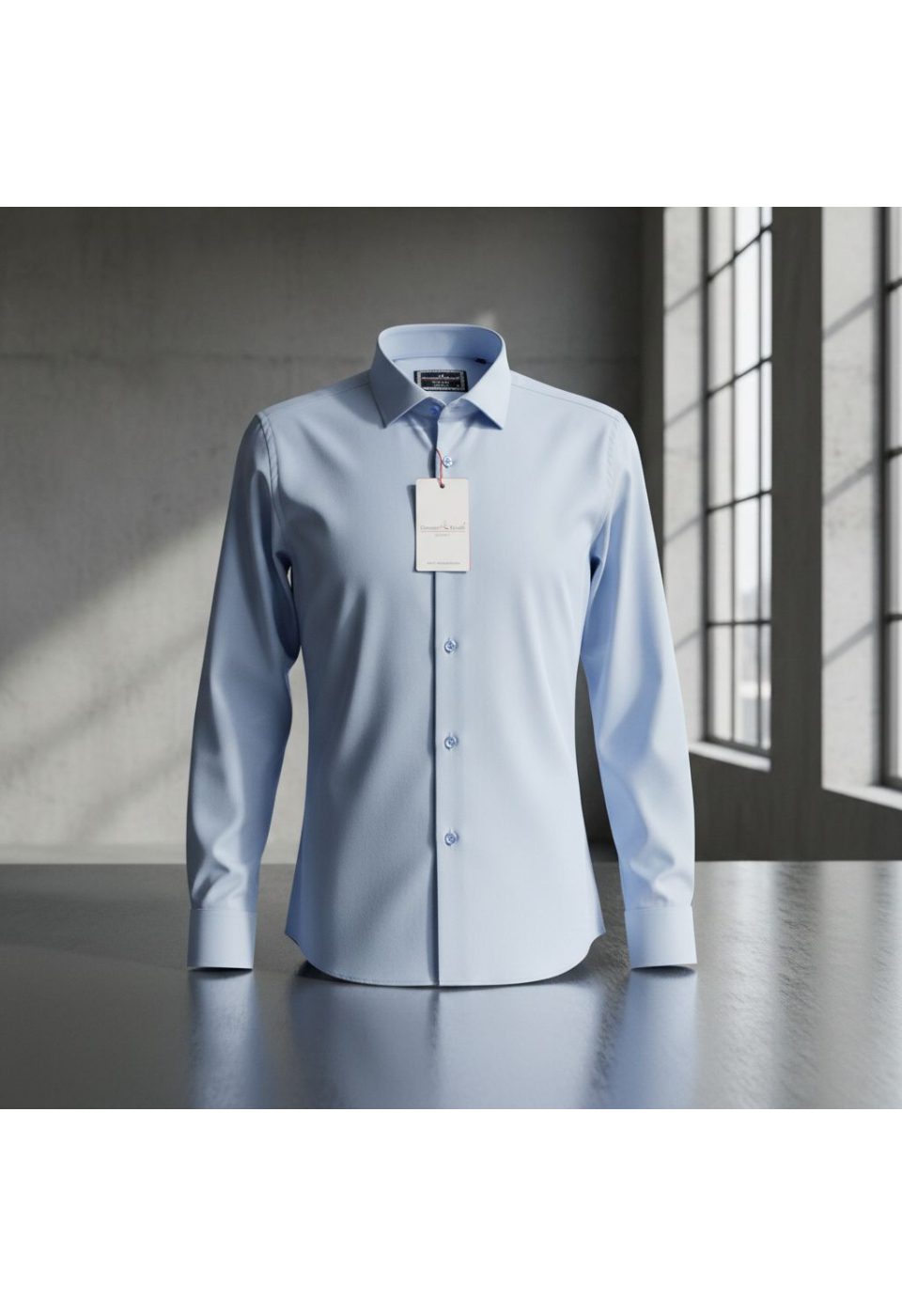3047 CR SATIN 003 Slim Fit Uzun Kol Düz Renk Saten Erkek Gömlek 3GMK313047003 - Giovanni Fratelli