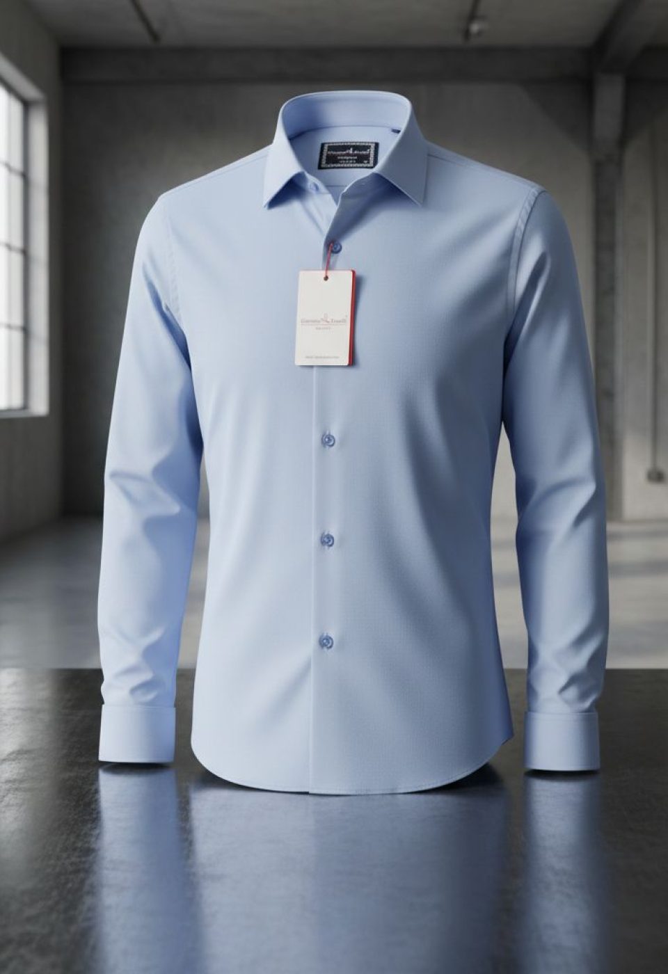 Slim Fit Uzun Kol Düz Renk Saten Erkek Gömlek 3GMK313047003 Slim Fit Uzun Kol Düz Renk Saten Erkek Gömlek 3GMK313047003