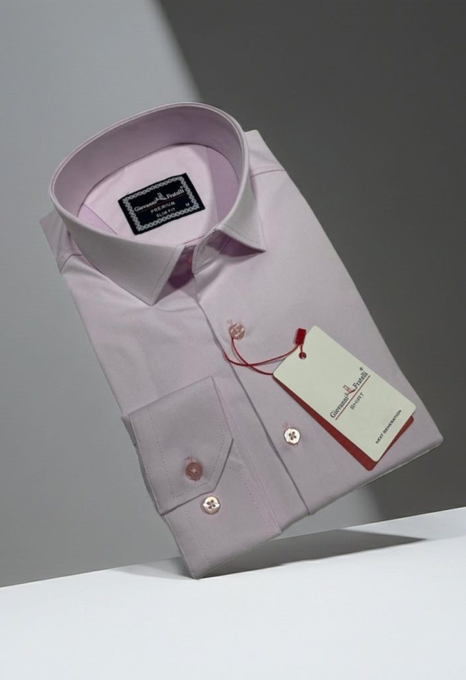 3047 CR SATIN 004 Slim Fit Uzun Kol Düz Renk Saten Erkek Gömlek 3GMK313047004 - Giovanni Fratelli