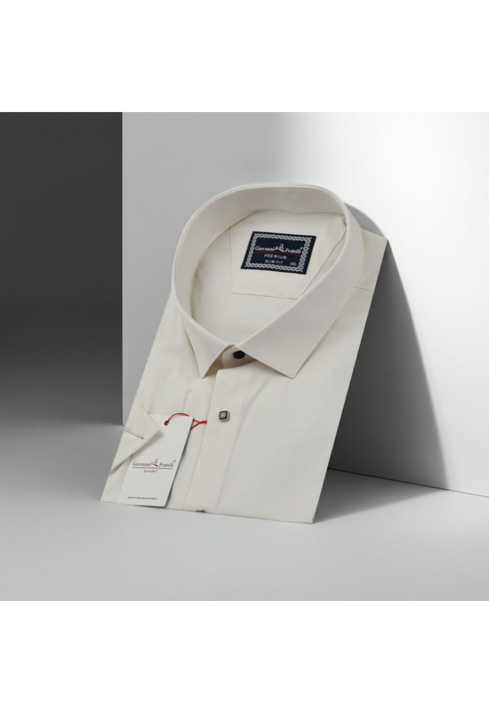 Büyük Beden Slim Fit Kısa Kol Oxford Düz Renk Erkek Gömlek 4GMK313048002 - Giovanni Fratelli