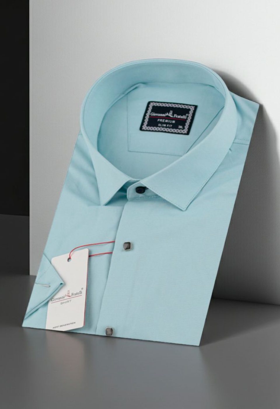 Büyük Beden Slim Fit Kısa Kol Oxford Düz Renk Erkek Gömlek 4GMK313048007