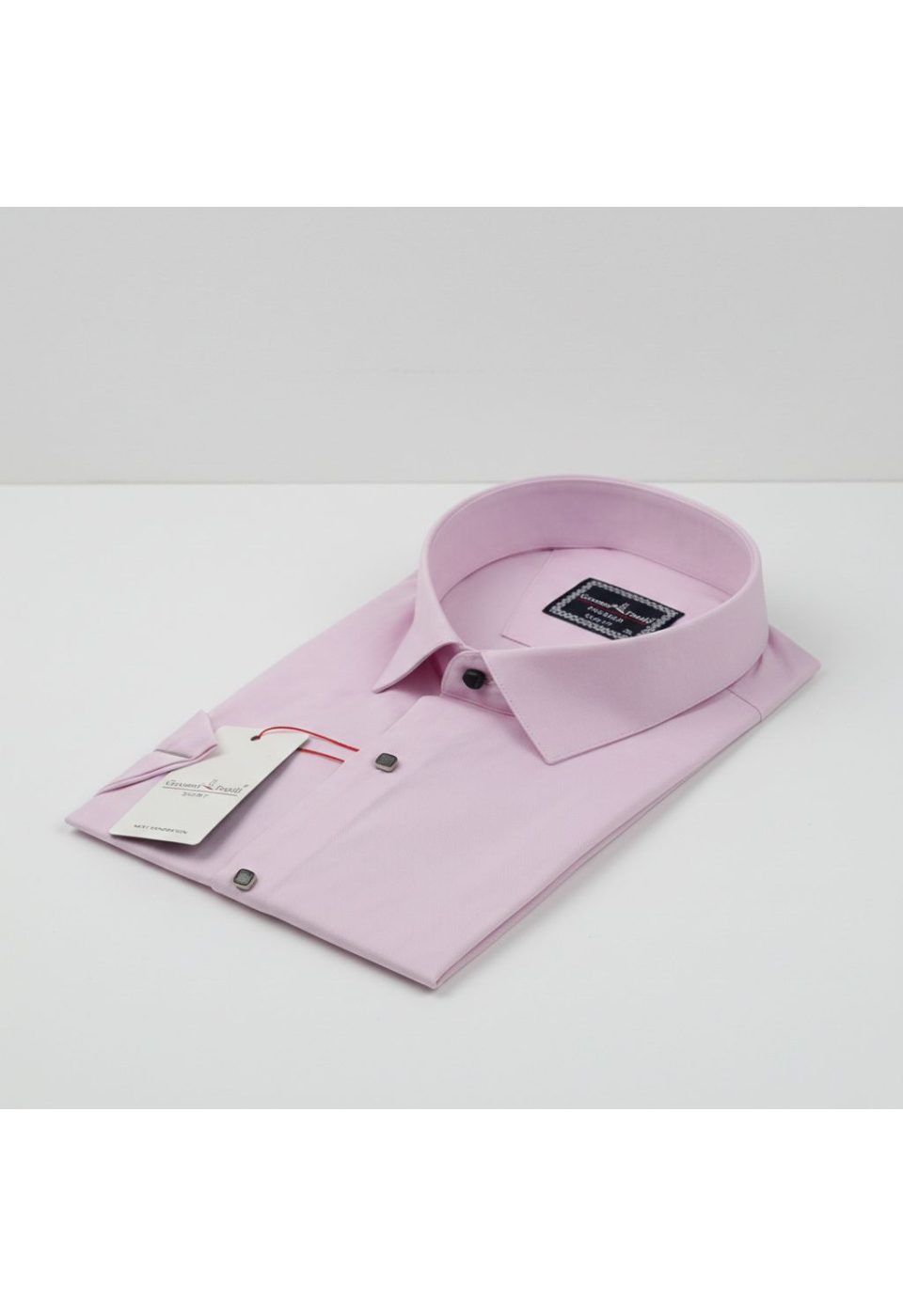 3048 BT CR K OXFORD 008 Büyük Beden Slim Fit Kısa Kol Oxford Düz Renk Erkek Gömlek 4GMK313048008 - Giovanni Fratelli