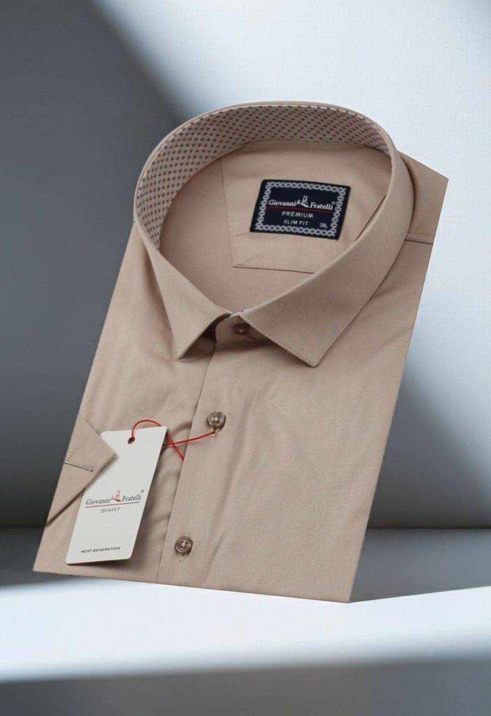 Büyük Beden Slim Fit Kısa Kol Düz Renk Erkek Gömlek 4GMK313049007 Büyük Beden Slim Fit Kısa Kol Düz Renk Erkek Gömlek 4GMK313049007