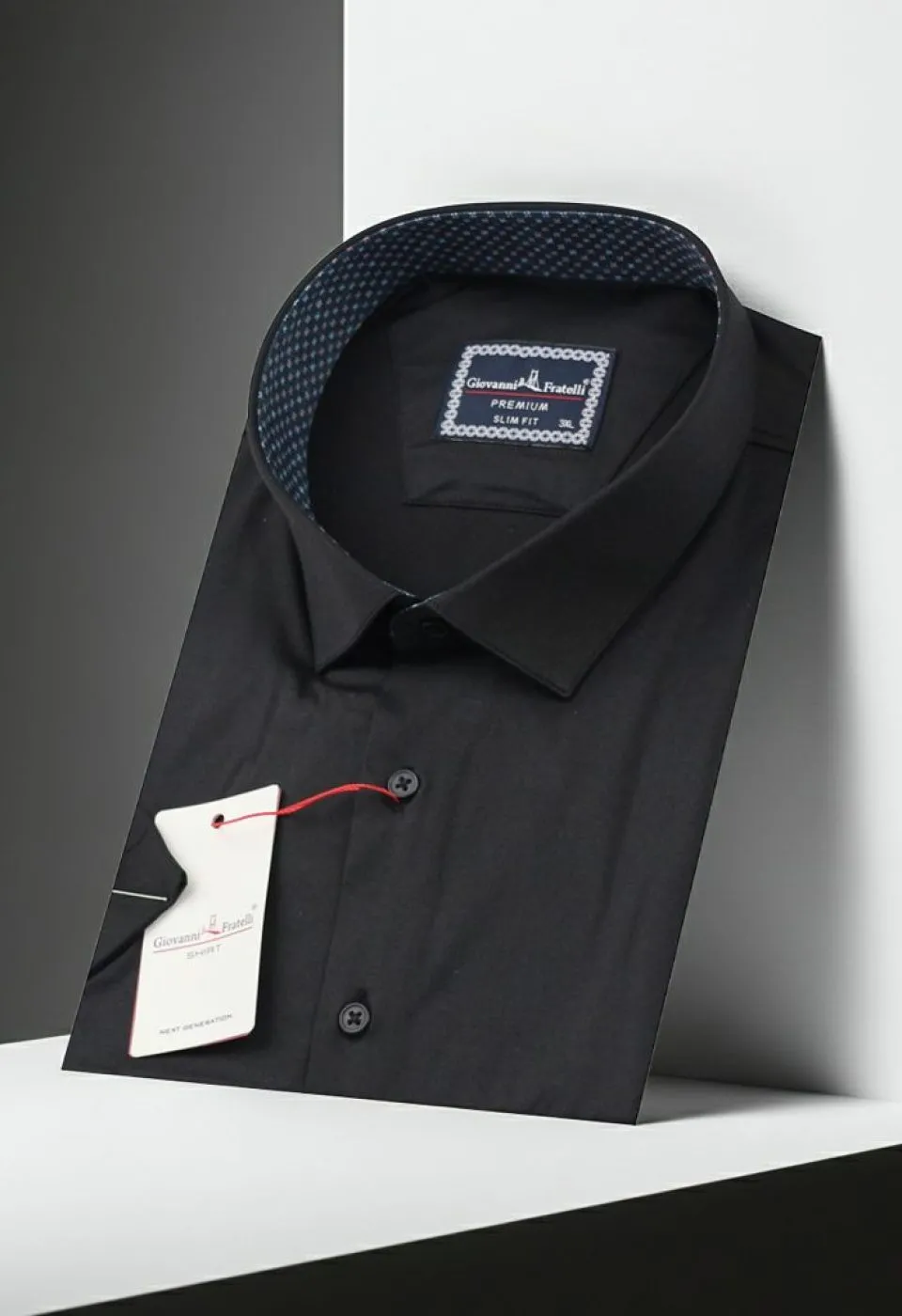 Büyük Beden Slim Fit Kısa Kol Düz Renk Erkek Gömlek 4GMK313049009