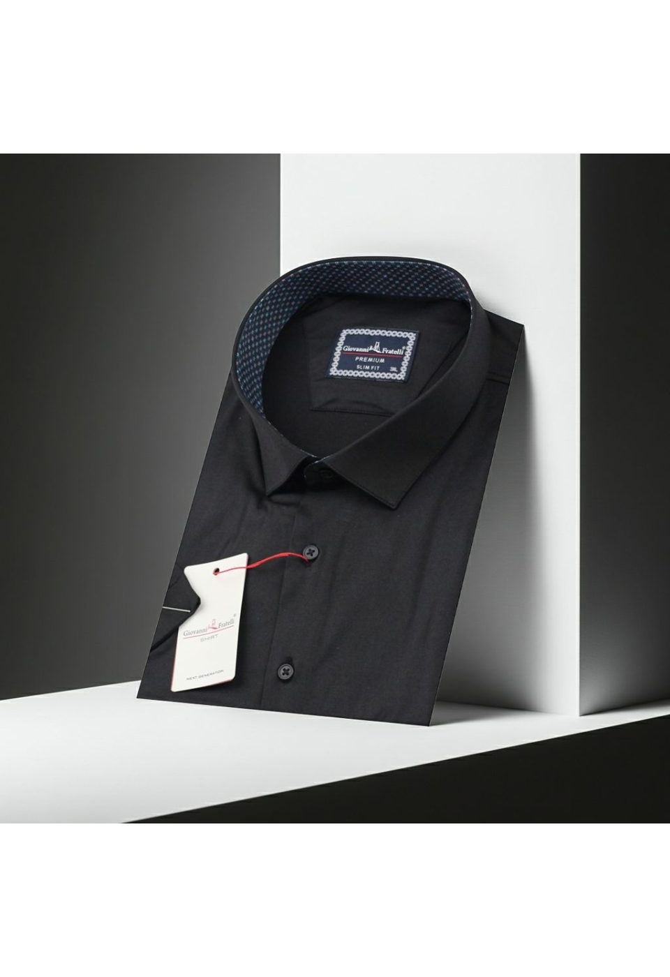 Büyük Beden Slim Fit Kısa Kol Düz Renk Erkek Gömlek 4GMK313049009 - Giovanni Fratelli