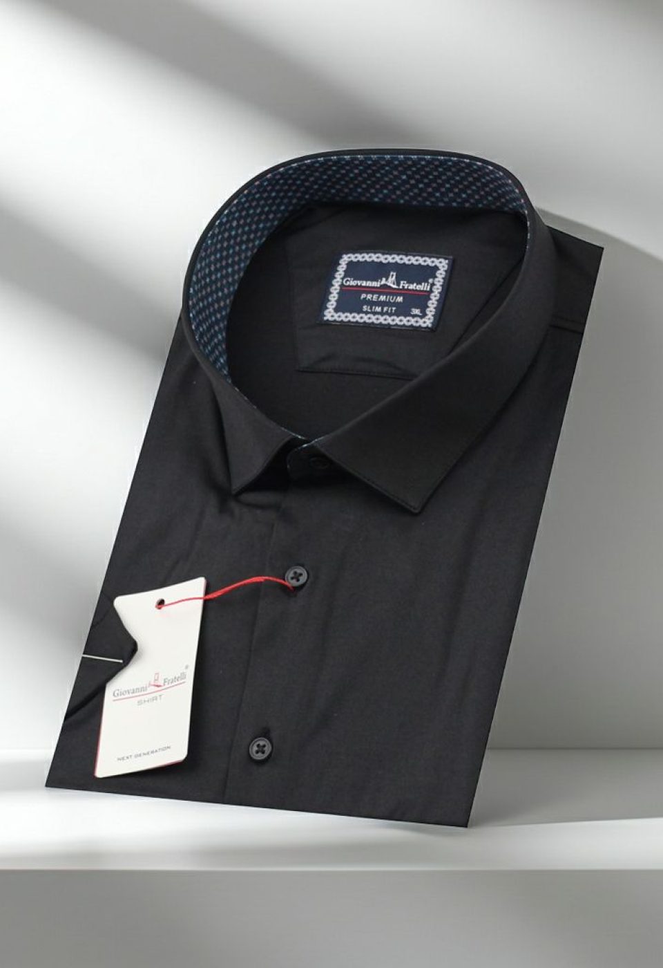 Büyük Beden Slim Fit Kısa Kol Düz Renk Erkek Gömlek 4GMK313049009