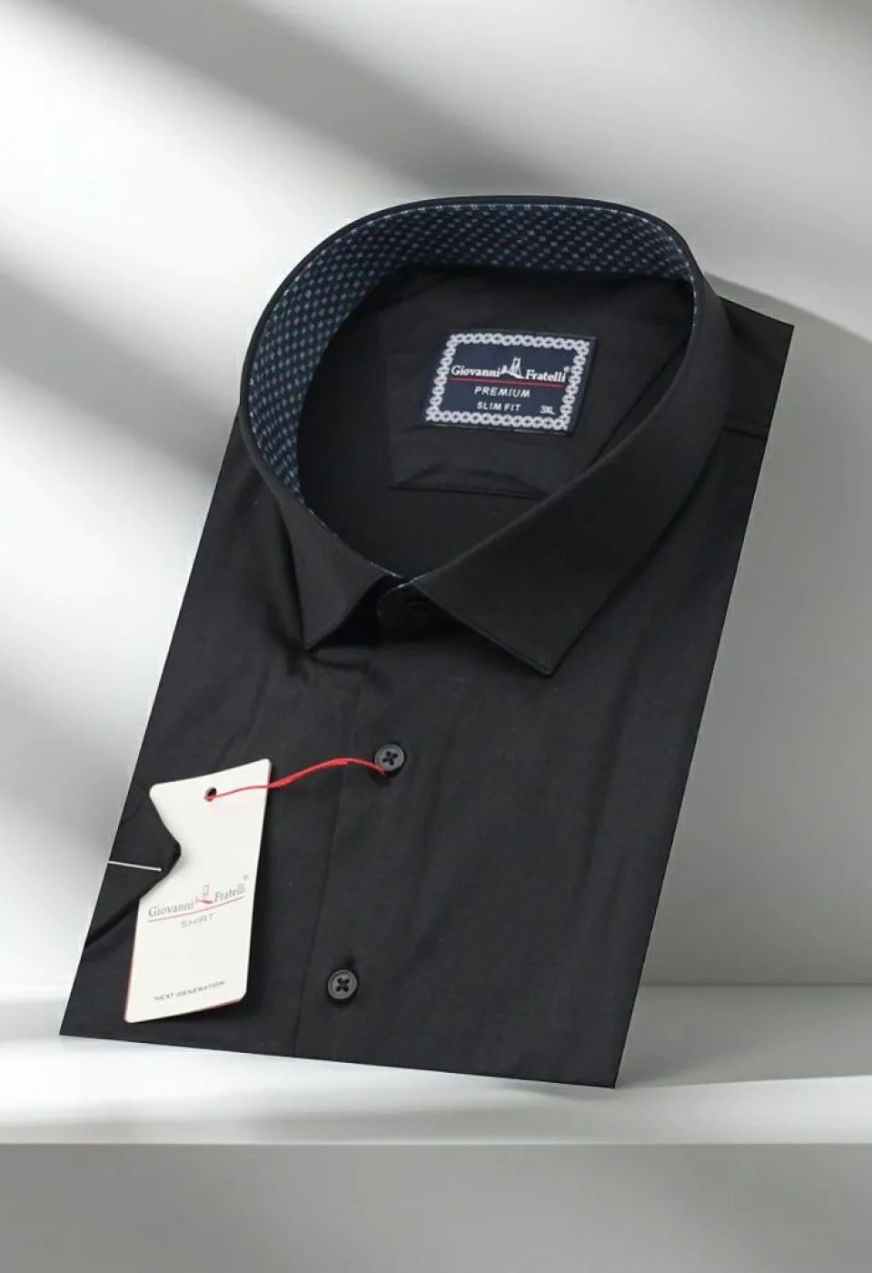Büyük Beden Slim Fit Kısa Kol Düz Renk Erkek Gömlek 4GMK313049009