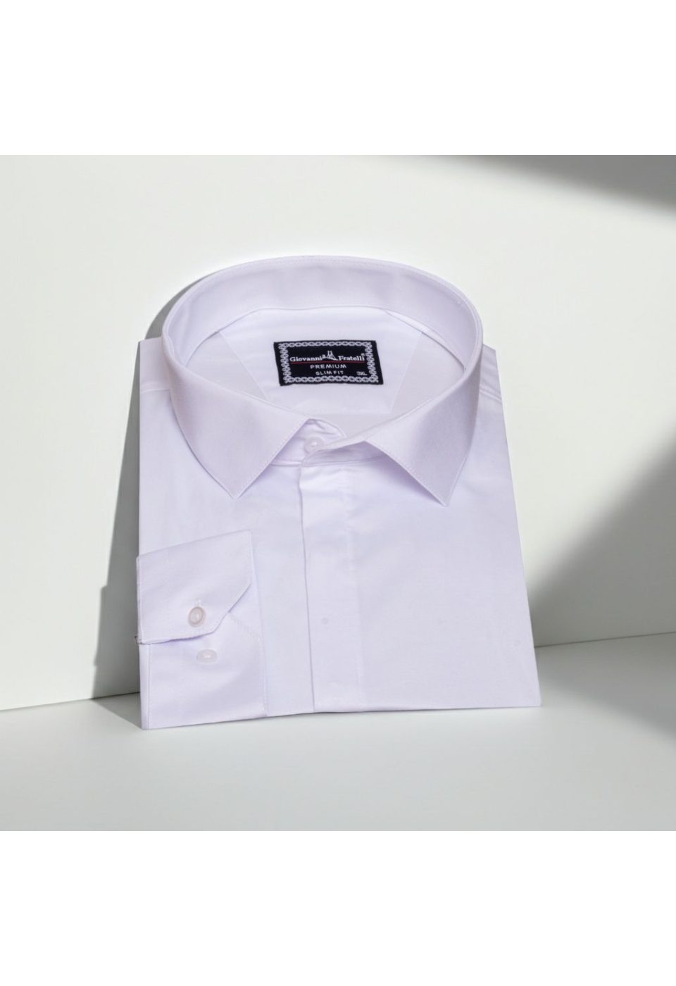 Büyük Beden Slim Fit Uzun Kol Düz Renk Saten Erkek Gömlek 4GMK313052001 - Giovanni Fratelli