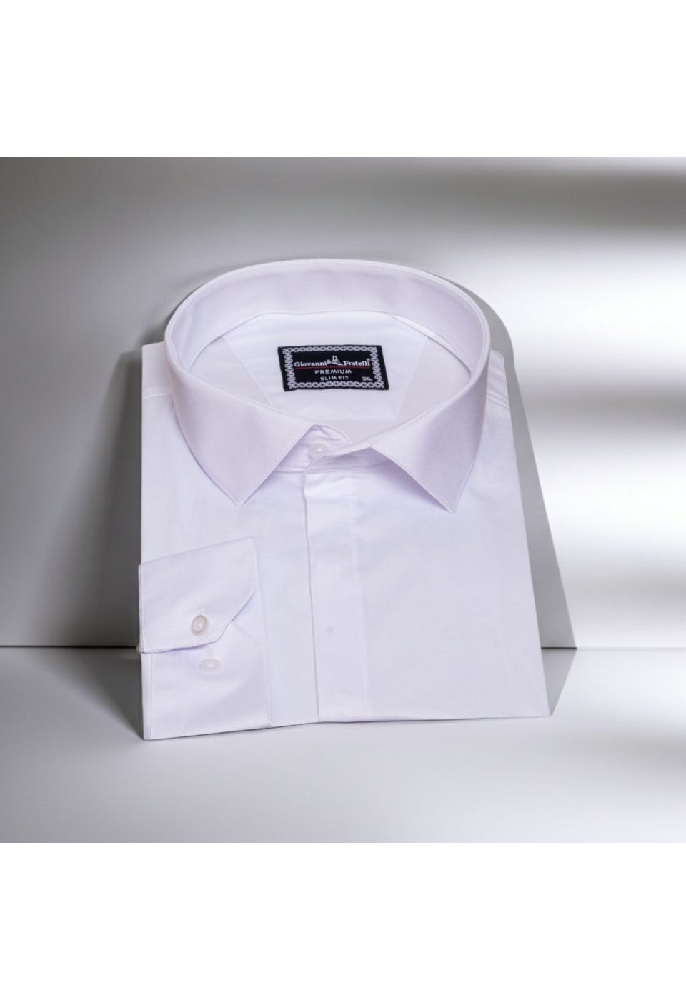 Büyük Beden Slim Fit Uzun Kol Düz Renk Saten Erkek Gömlek 4GMK313052001 - Giovanni Fratelli