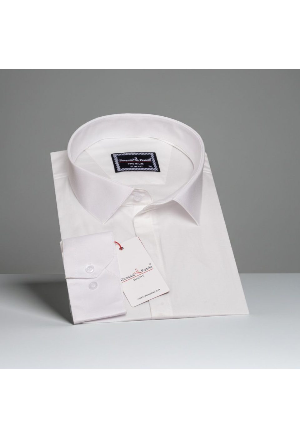Büyük Beden Slim Fit Uzun Kol Düz Renk Saten Erkek Gömlek 4GMK313052002 - Giovanni Fratelli