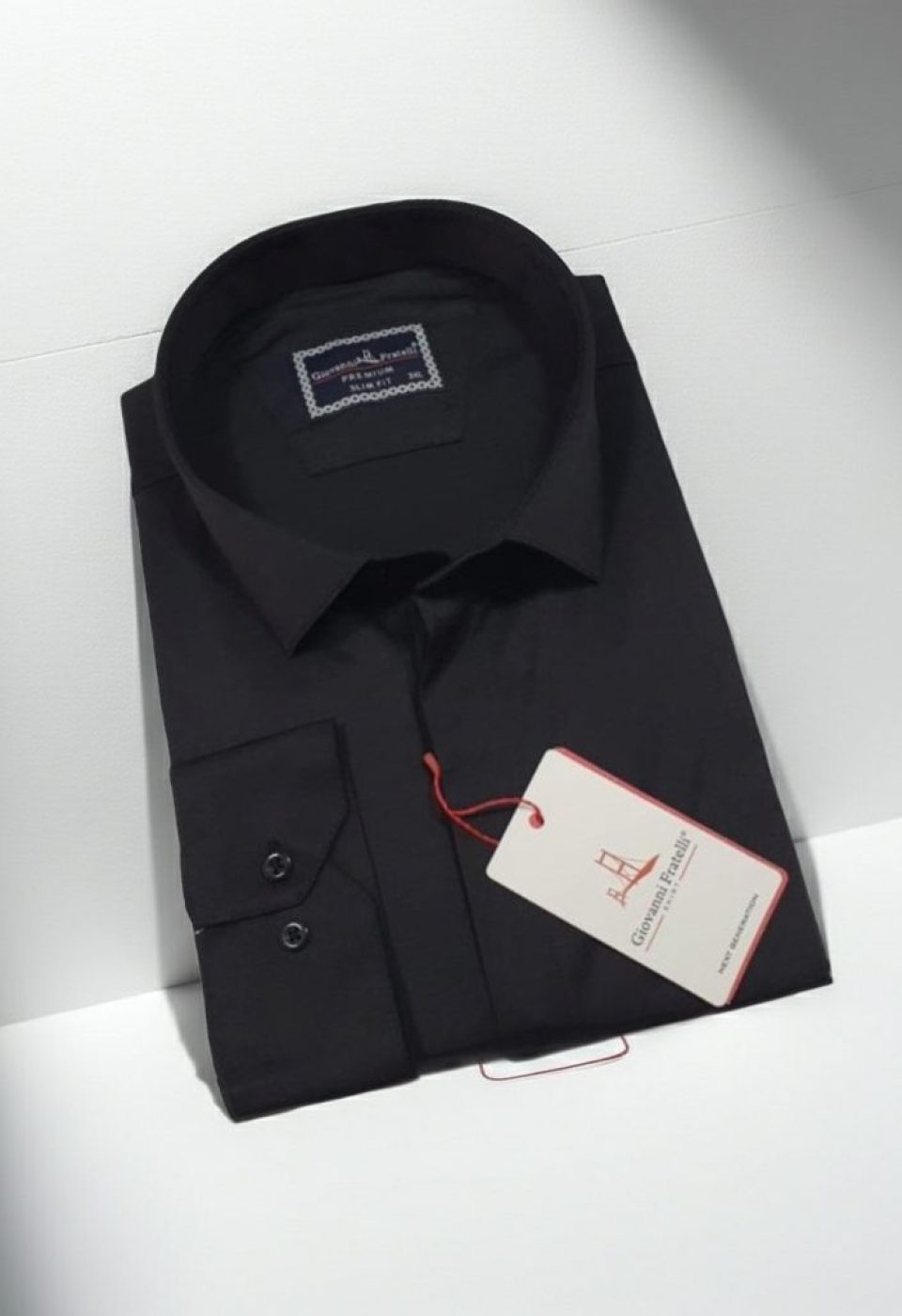 Büyük Beden Slim Fit Uzun Kol Düz Renk Saten Erkek Gömlek 4GMK313052003