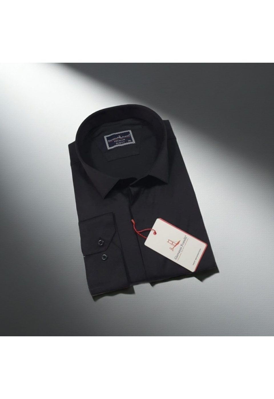 Büyük Beden Slim Fit Uzun Kol Düz Renk Saten Erkek Gömlek 4GMK313052003 - Giovanni Fratelli