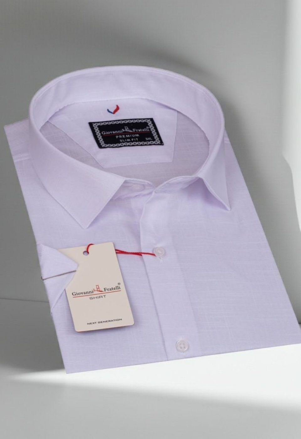 Büyük Beden Slim Fit Kısa Kol Desenli Erkek Gömlek 4GMK313054001