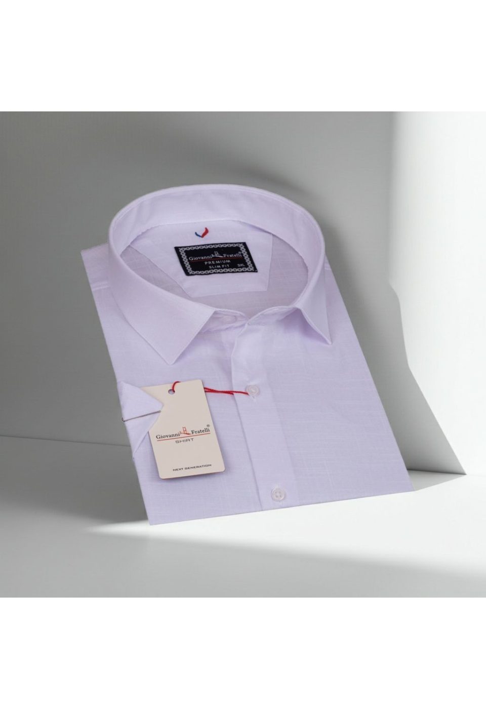 3054 BT CR K 001 Büyük Beden Slim Fit Kısa Kol Desenli Erkek Gömlek 4GMK313054001 - Giovanni Fratelli
