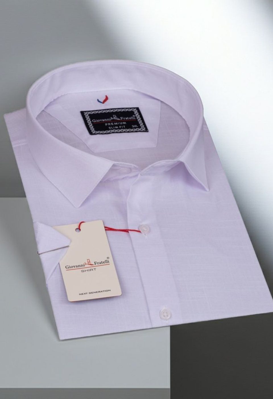 Büyük Beden Slim Fit Kısa Kol Desenli Erkek Gömlek 4GMK313054001