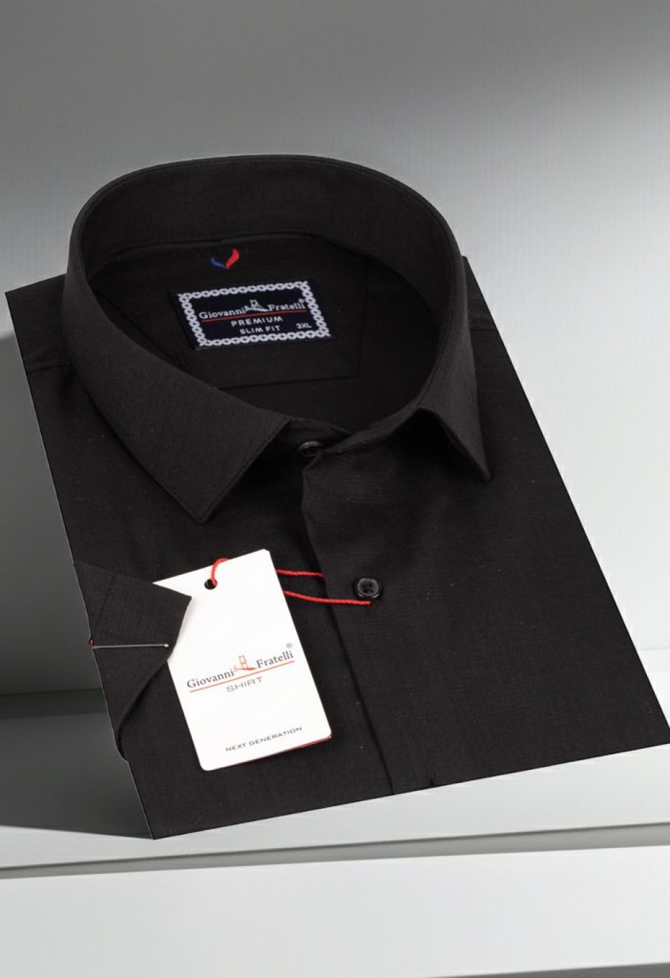 Büyük Beden Slim Fit Kısa Kol Desenli Erkek Gömlek 4GMK313054003