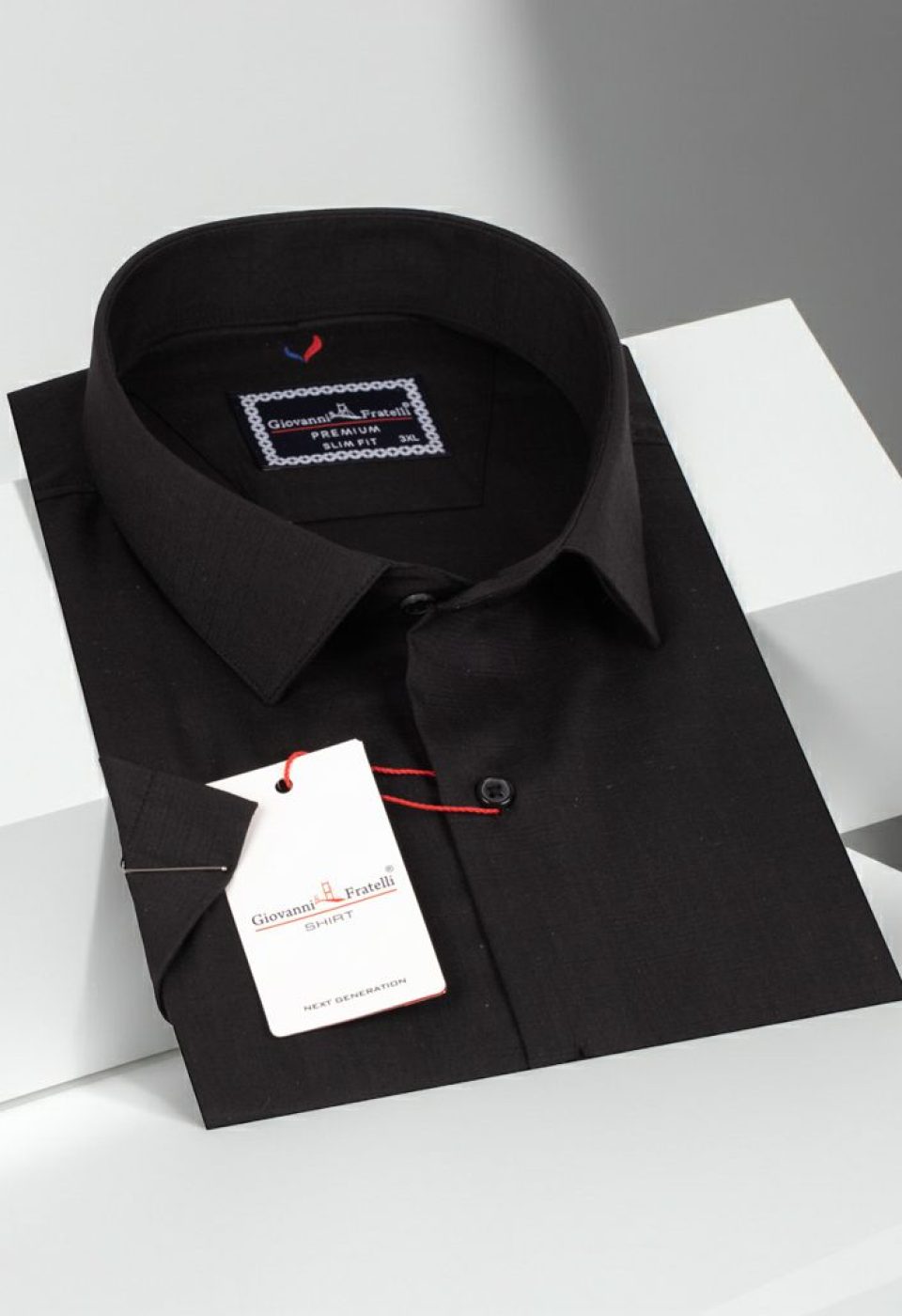 Büyük Beden Slim Fit Kısa Kol Desenli Erkek Gömlek 4GMK313054003