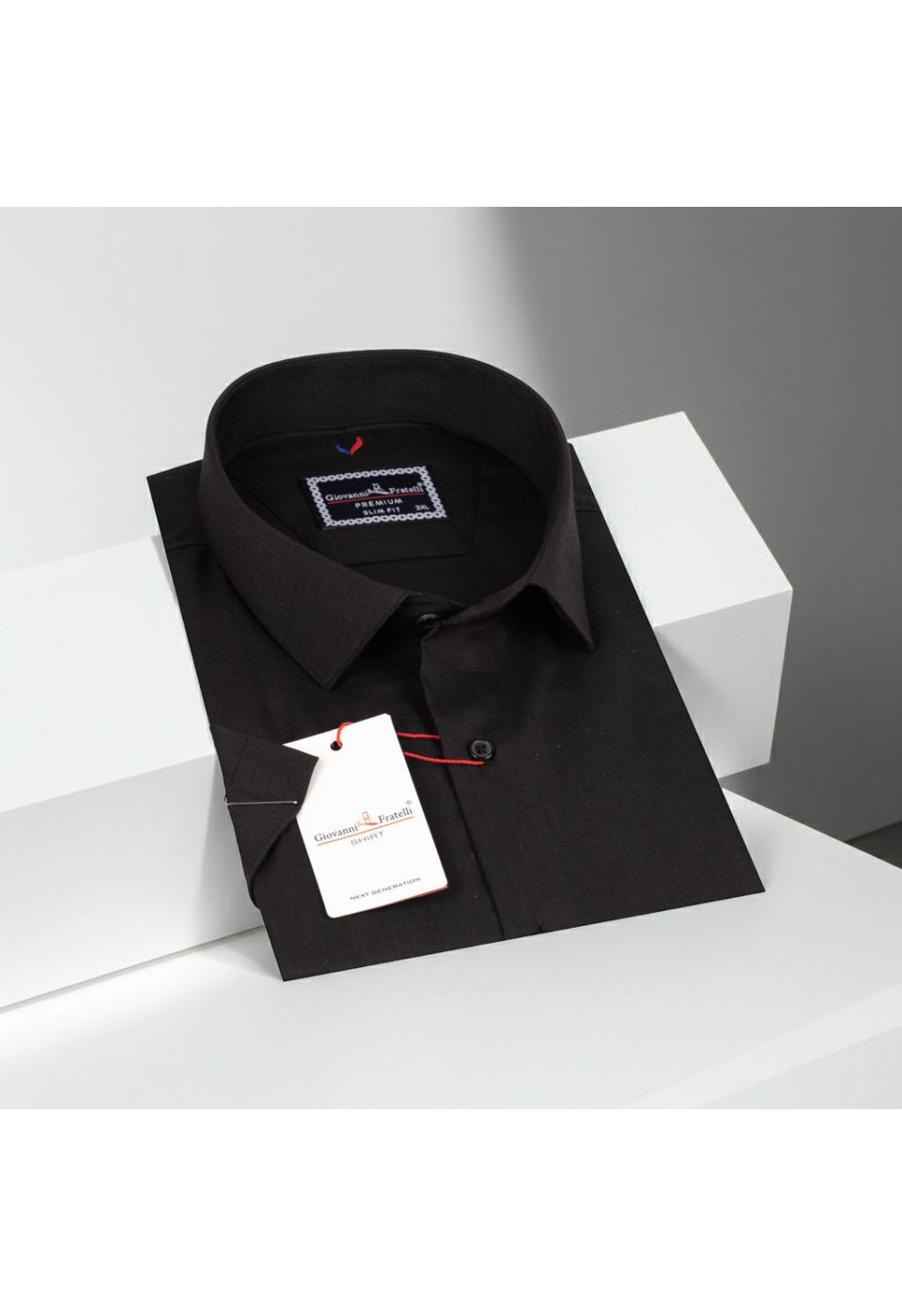 3054 BT CR K 003 Büyük Beden Slim Fit Kısa Kol Desenli Erkek Gömlek 4GMK313054003 - Giovanni Fratelli