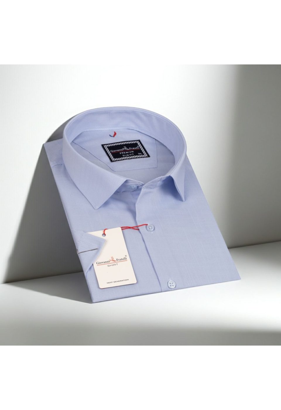 3054 BT CR K 004 Büyük Beden Slim Fit Kısa Kol Desenli Erkek Gömlek 4GMK313054004 - Giovanni Fratelli