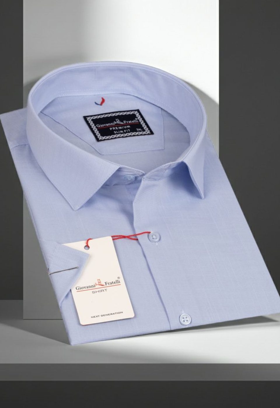 Büyük Beden Slim Fit Kısa Kol Desenli Erkek Gömlek 4GMK313054004