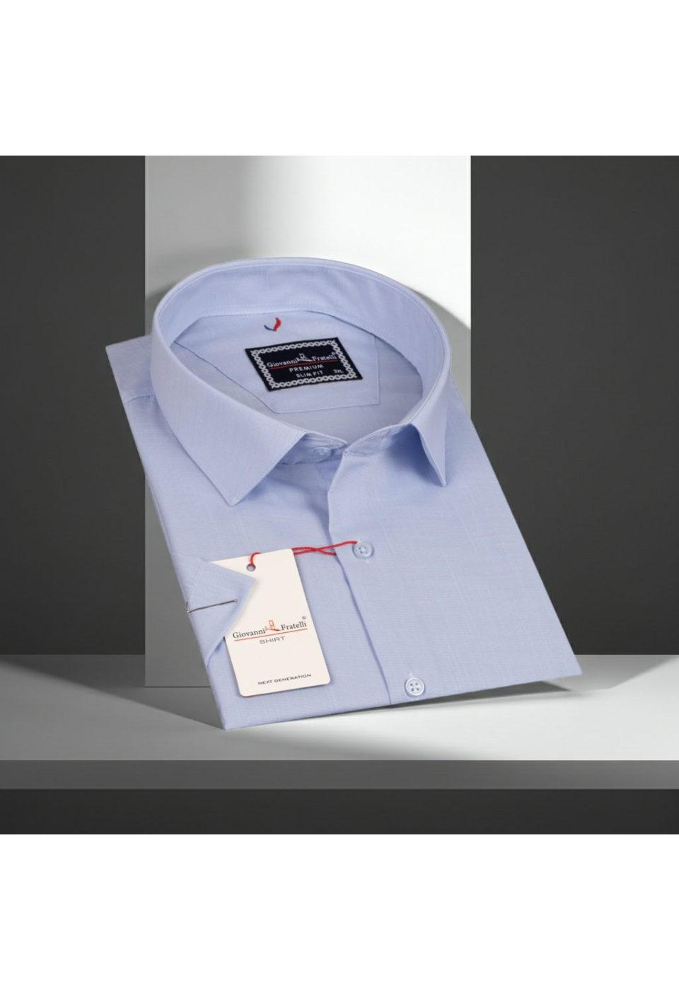 3054 BT CR K 004 Büyük Beden Slim Fit Kısa Kol Desenli Erkek Gömlek 4GMK313054004 - Giovanni Fratelli