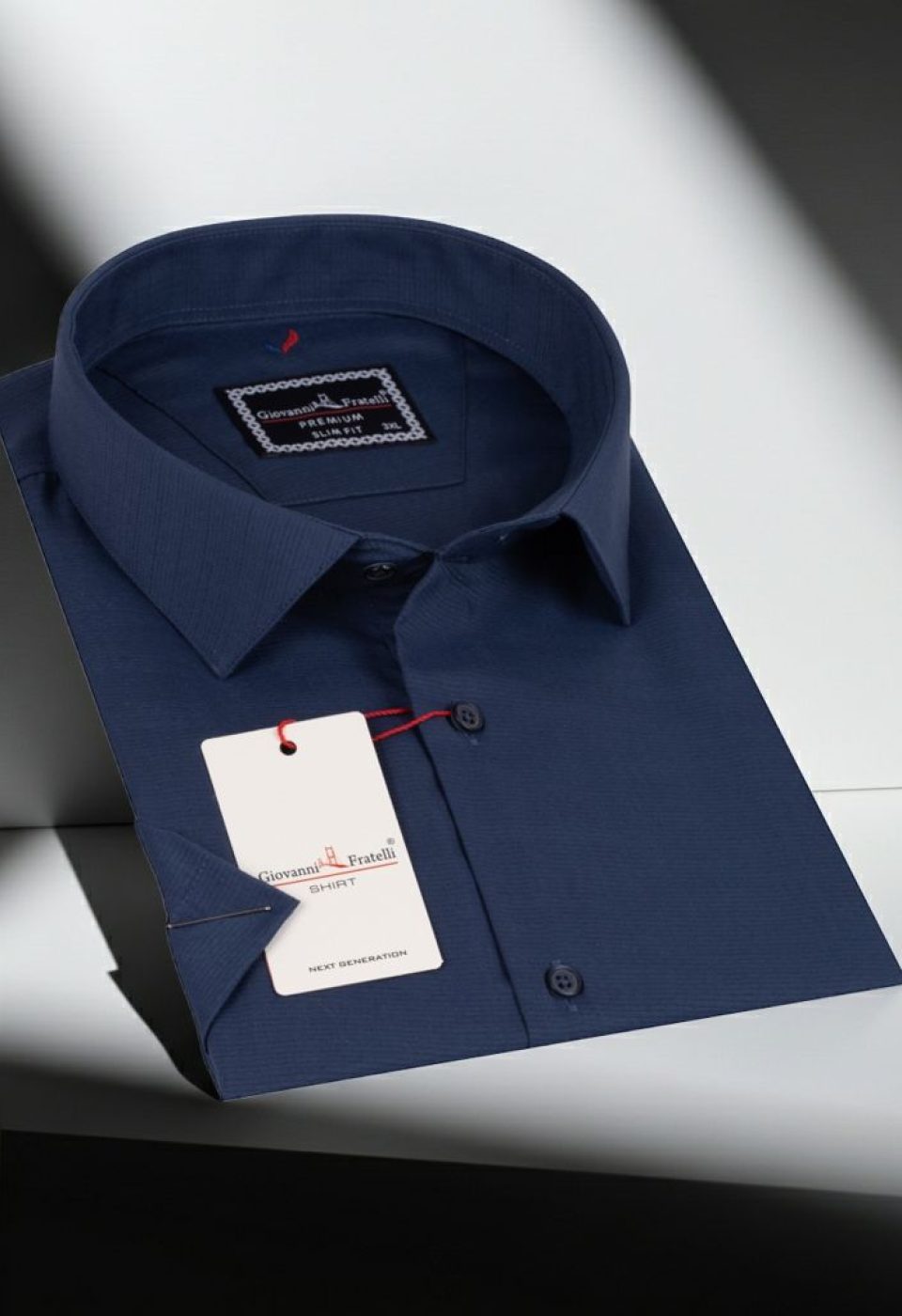 Büyük Beden Slim Fit Kısa Kol Desenli Erkek Gömlek 4GMK313054005