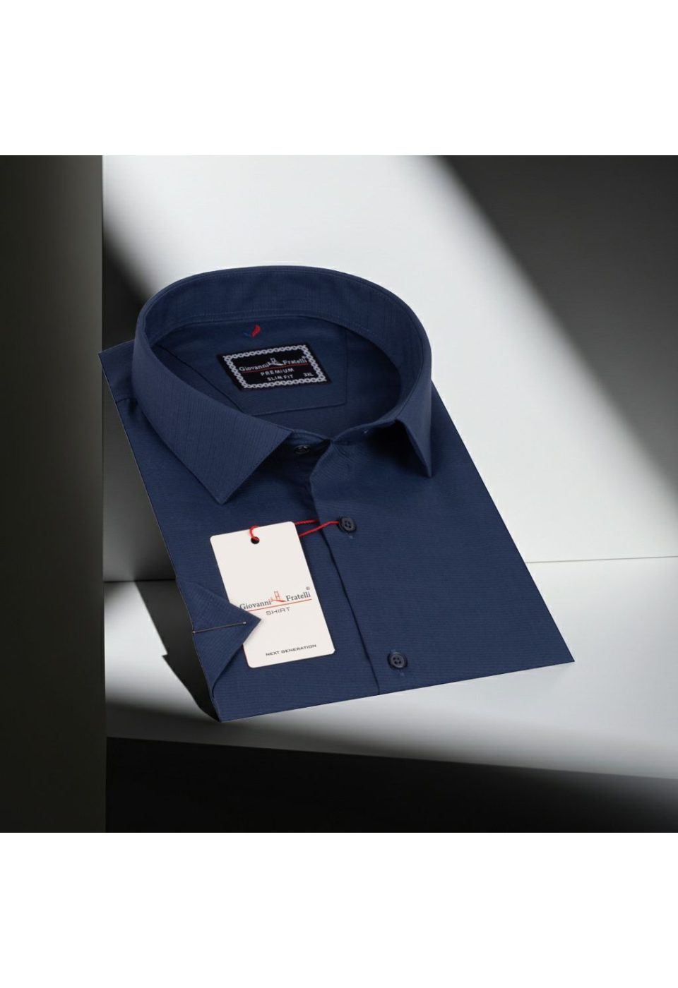Büyük Beden Slim Fit Kısa Kol Desenli Erkek Gömlek 4GMK313054005 - Giovanni Fratelli