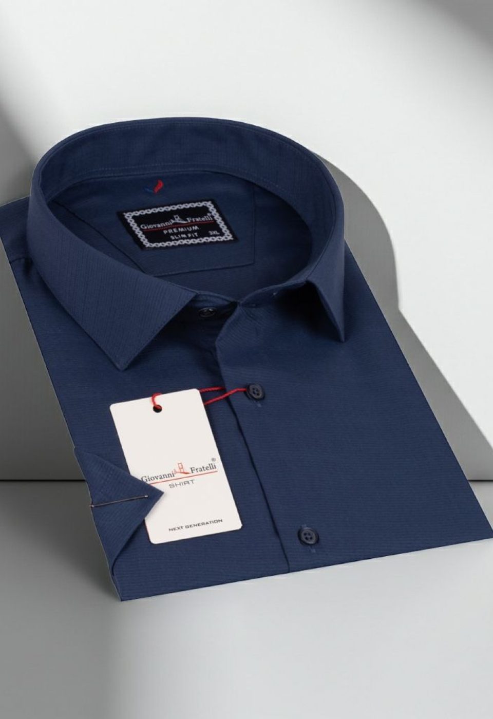 Büyük Beden Slim Fit Kısa Kol Desenli Erkek Gömlek 4GMK313054005