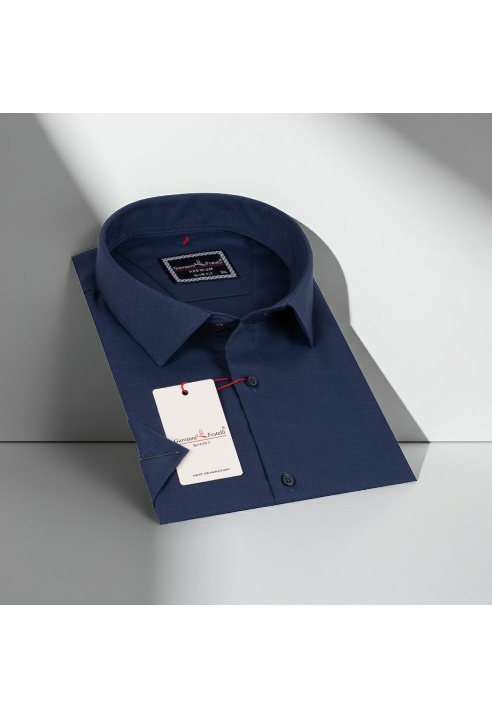 Büyük Beden Slim Fit Kısa Kol Desenli Erkek Gömlek 4GMK313054005 - Giovanni Fratelli