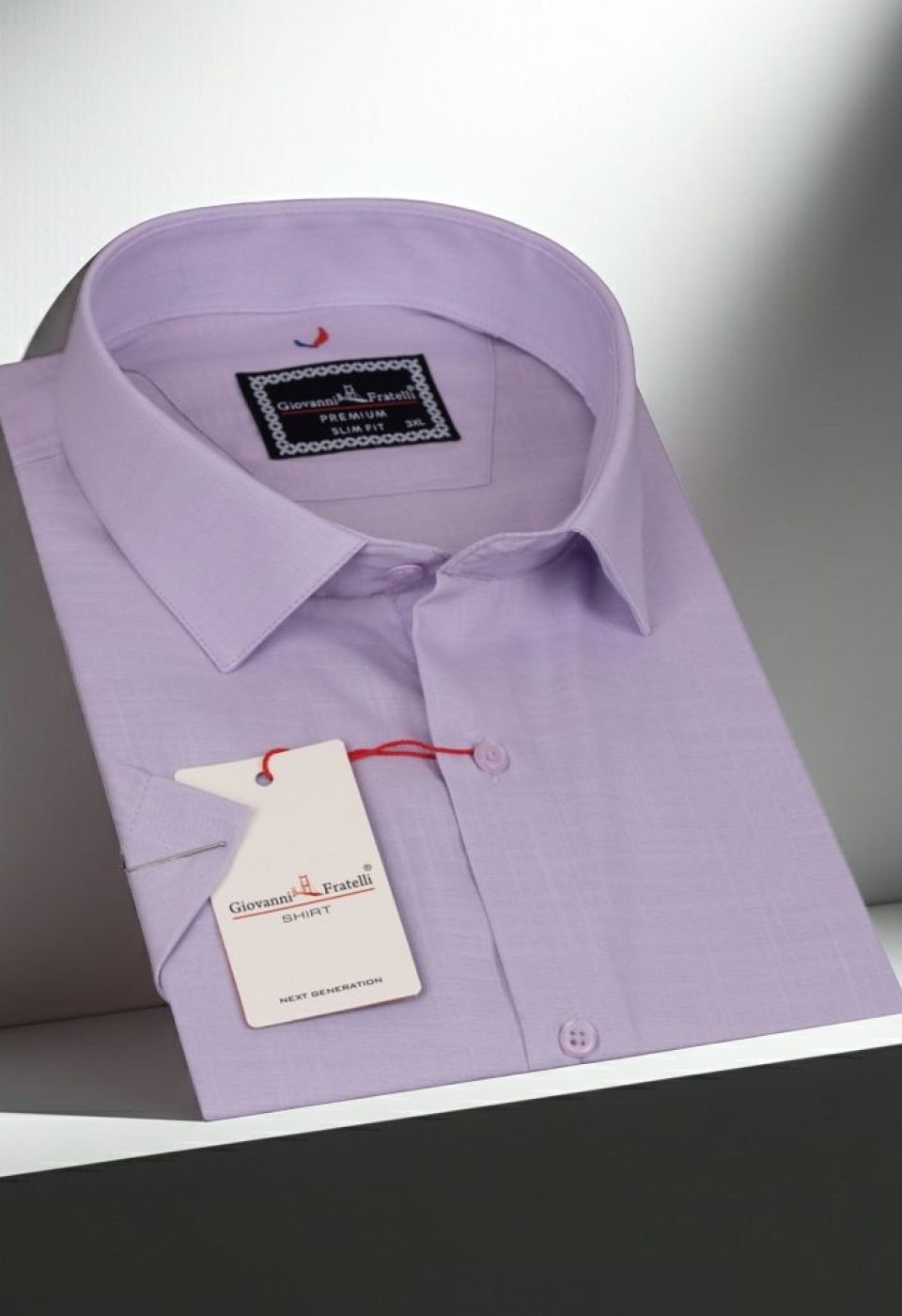 Büyük Beden Slim Fit Kısa Kol Desenli Erkek Gömlek 4GMK313054006