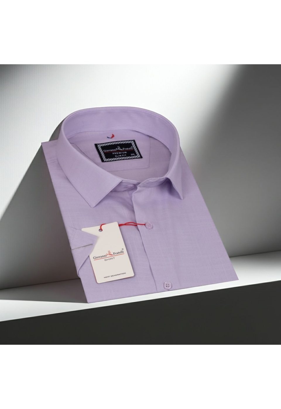 3054 BT CR K 006 Büyük Beden Slim Fit Kısa Kol Desenli Erkek Gömlek 4GMK313054006 - Giovanni Fratelli