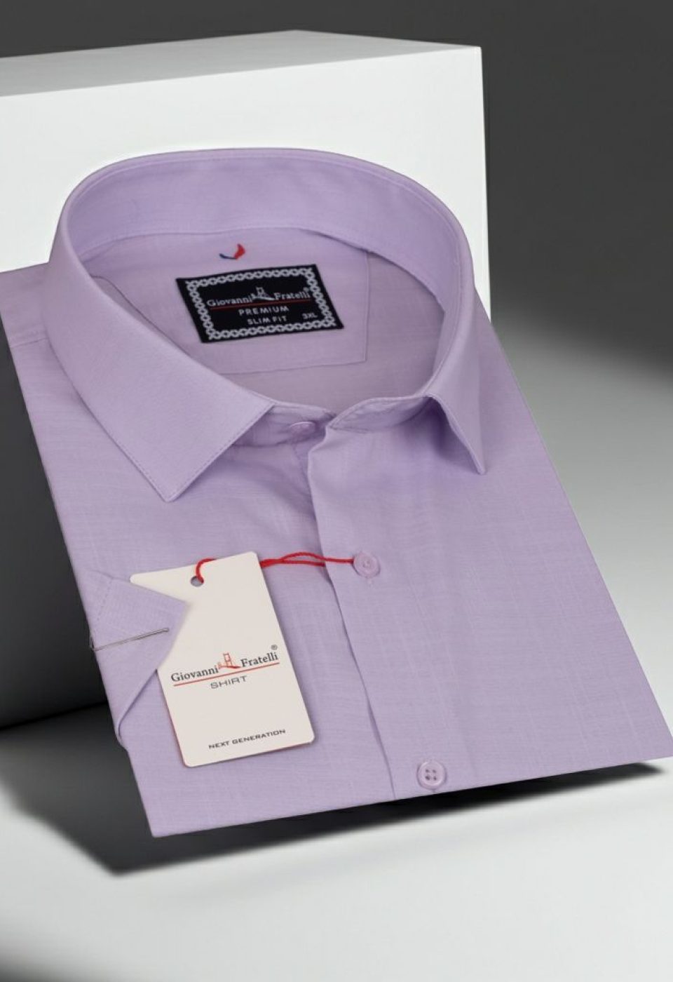 Büyük Beden Slim Fit Kısa Kol Desenli Erkek Gömlek 4GMK313054006