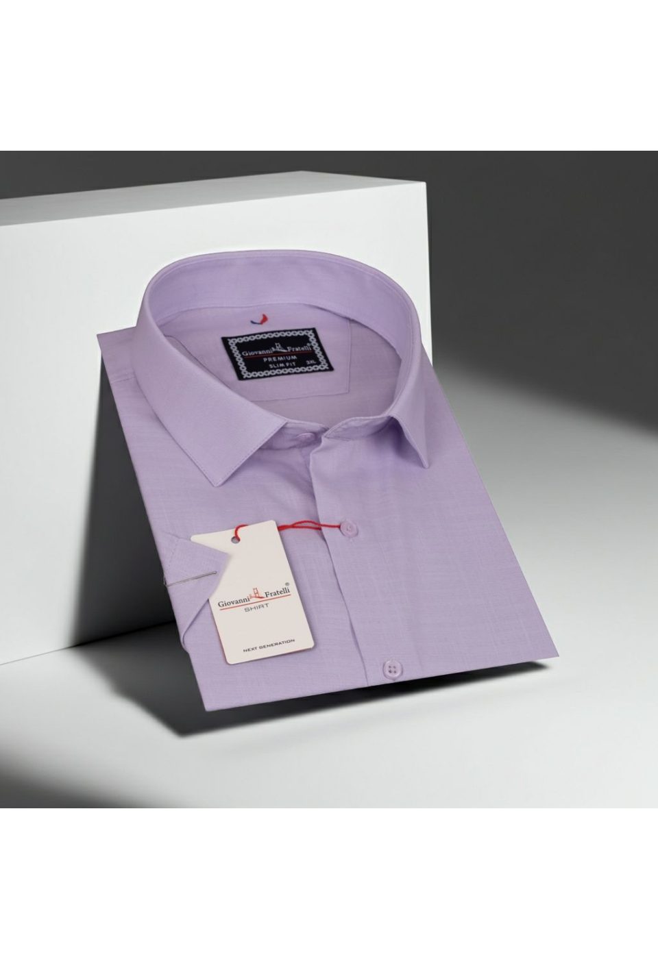 3054 BT CR K 006 Büyük Beden Slim Fit Kısa Kol Desenli Erkek Gömlek 4GMK313054006 - Giovanni Fratelli