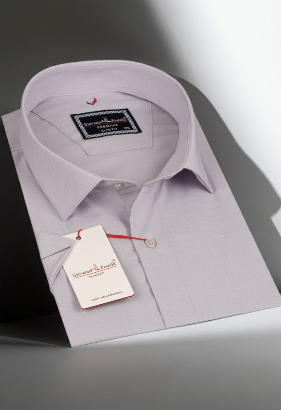 Büyük Beden Slim Fit Kısa Kol Desenli Erkek Gömlek 4GMK313054007
