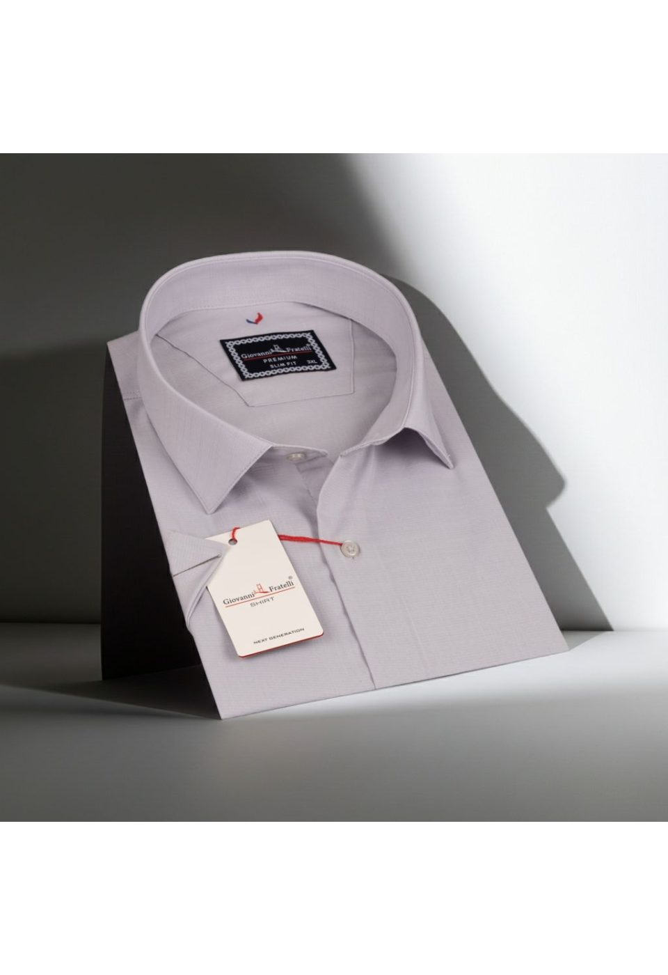 3054 BT CR K 007 Büyük Beden Slim Fit Kısa Kol Desenli Erkek Gömlek 4GMK313054007 - Giovanni Fratelli