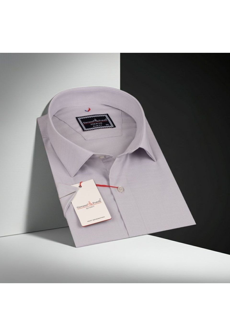 3054 BT CR K 007 Büyük Beden Slim Fit Kısa Kol Desenli Erkek Gömlek 4GMK313054007 - Giovanni Fratelli