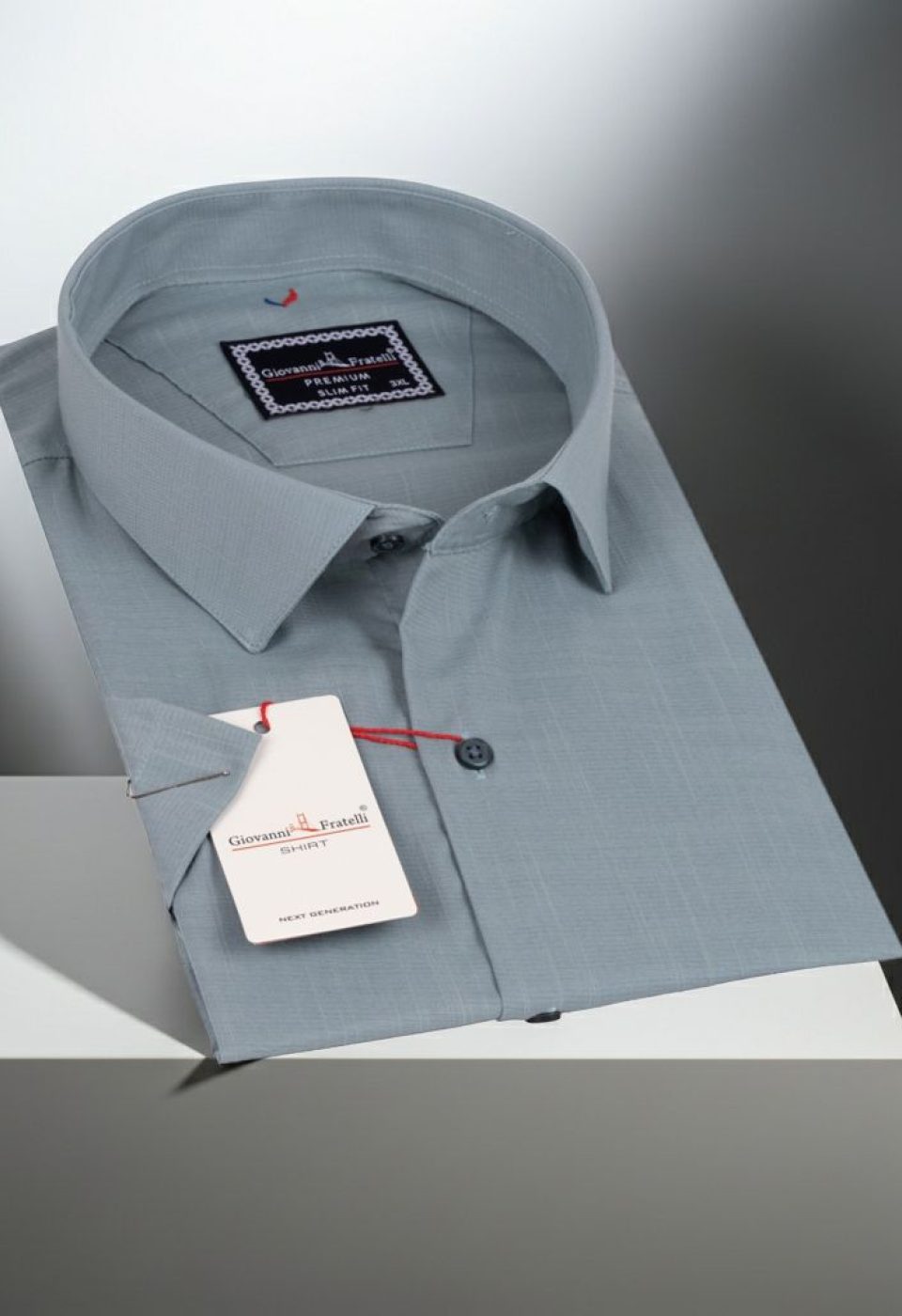Büyük Beden Slim Fit Kısa Kol Desenli Erkek Gömlek 4GMK313054008