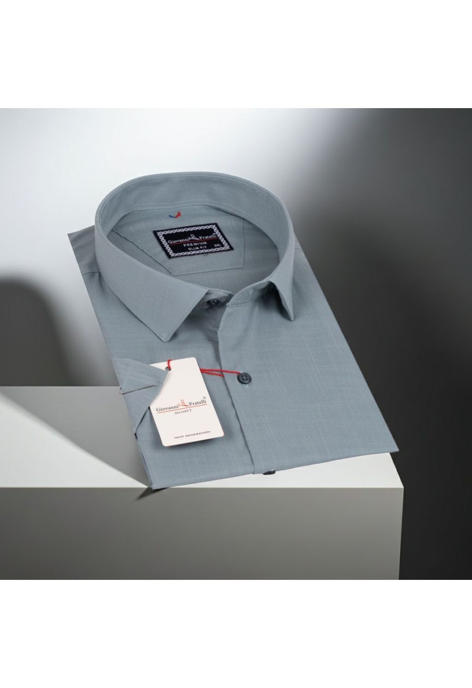 3054 BT CR K 008 Büyük Beden Slim Fit Kısa Kol Desenli Erkek Gömlek 4GMK313054008 - Giovanni Fratelli