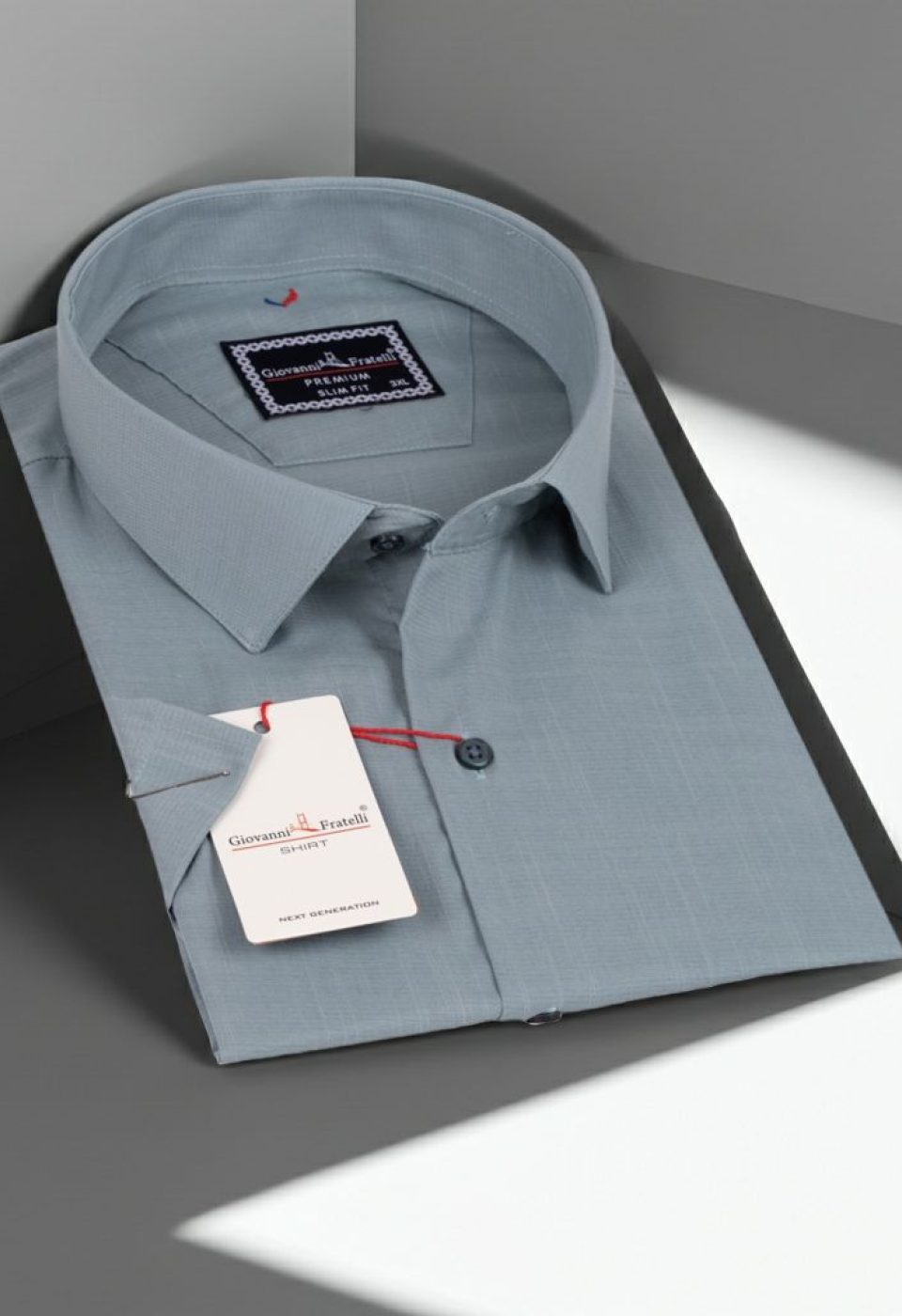 Büyük Beden Slim Fit Kısa Kol Desenli Erkek Gömlek 4GMK313054008