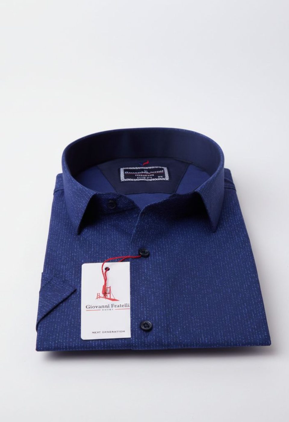 Büyük Beden Slim Fit Kısa Kol Desenli Erkek Gömlek 4GMK313056005 - Giovanni Fratelli