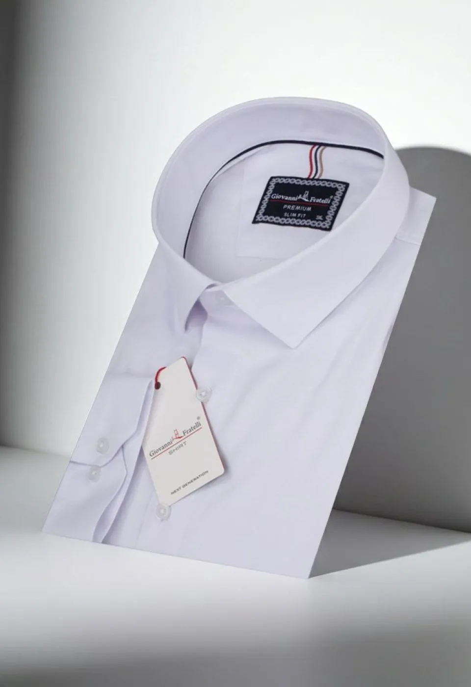 Büyük Beden Slim Fit Uzun Kol Düz Renk Saten Erkek Gömlek 4GMK313060001