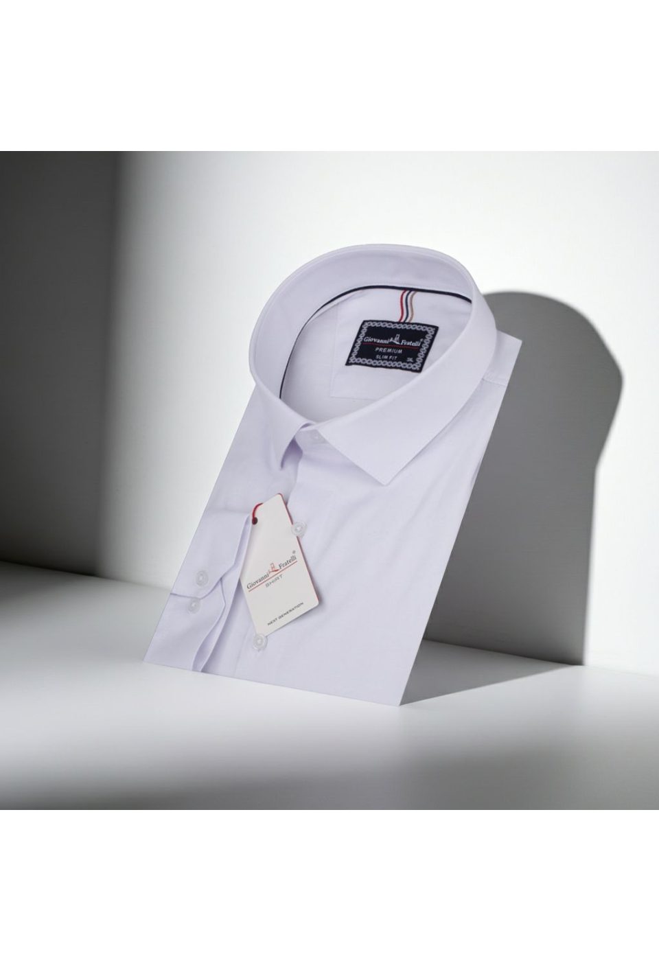 Büyük Beden Slim Fit Uzun Kol Düz Renk Saten Erkek Gömlek 4GMK313060001 - Giovanni Fratelli