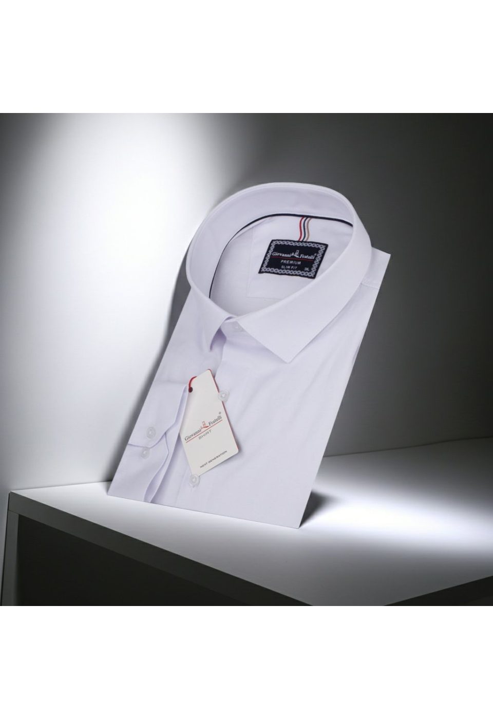 Büyük Beden Slim Fit Uzun Kol Düz Renk Saten Erkek Gömlek 4GMK313060001 - Giovanni Fratelli