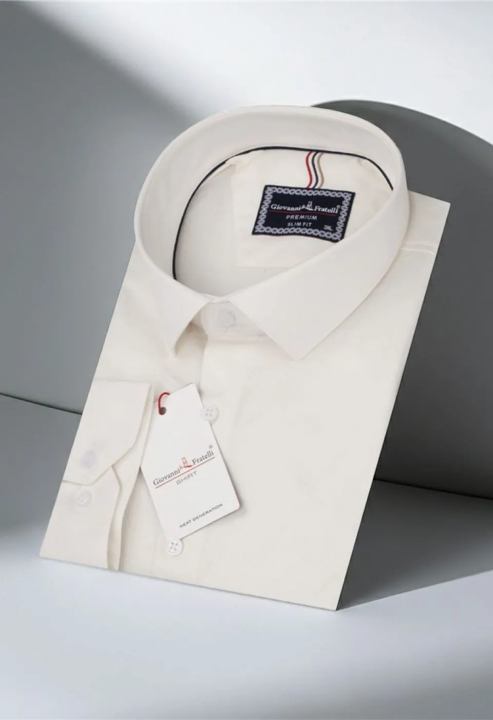 Büyük Beden Slim Fit Uzun Kol Düz Renk Saten Erkek Gömlek 4GMK313060002