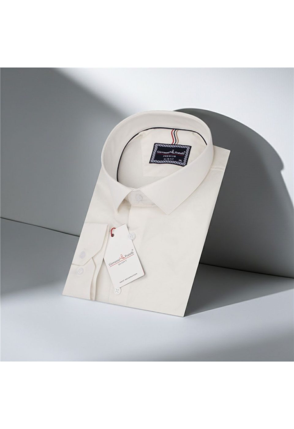 Büyük Beden Slim Fit Uzun Kol Düz Renk Saten Erkek Gömlek 4GMK313060002 - Giovanni Fratelli