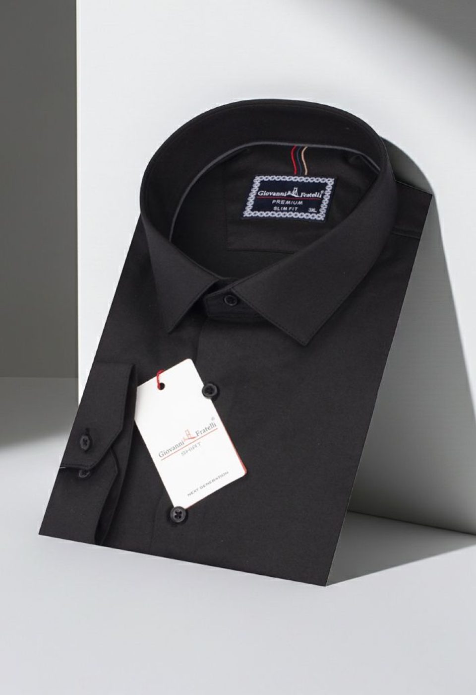 Büyük Beden Slim Fit Uzun Kol Düz Renk Saten Erkek Gömlek 4GMK313060003