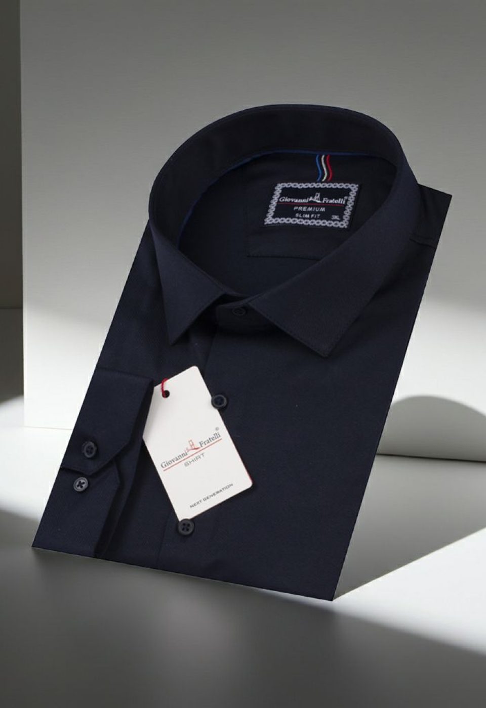 Büyük Beden Slim Fit Uzun Kol Düz Renk Saten Erkek Gömlek 4GMK313060009