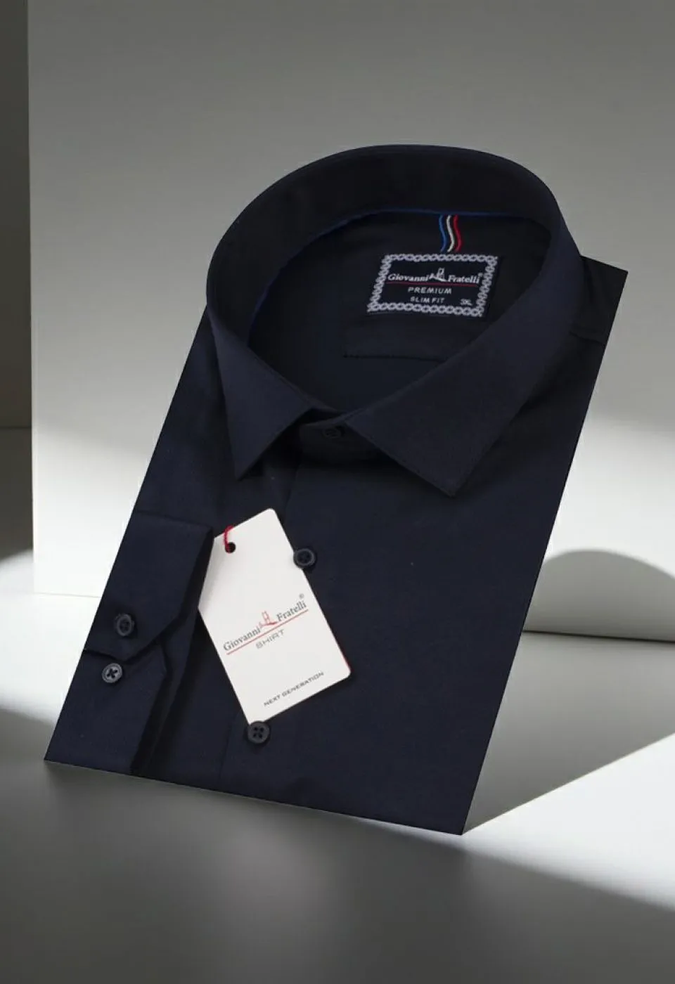 Büyük Beden Slim Fit Uzun Kol Düz Renk Saten Erkek Gömlek 4GMK313060009
