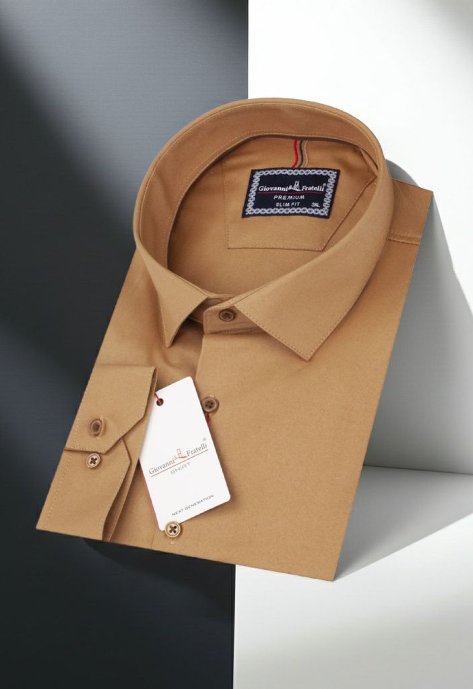 Büyük Beden Slim Fit Uzun Kol Düz Renk Saten Erkek Gömlek 4GMK313060010 Büyük Beden Slim Fit Uzun Kol Düz Renk Saten Erkek Gömlek 4GMK313060010