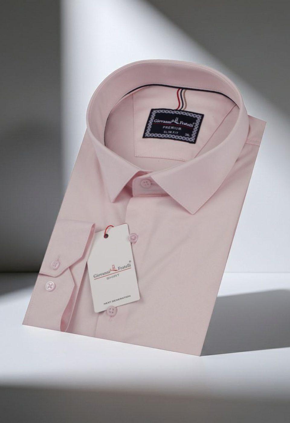 Büyük Beden Slim Fit Uzun Kol Düz Renk Saten Erkek Gömlek 4GMK313060013